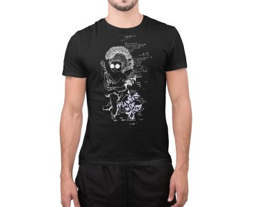 Guitar Illustration graphic art - White - printed T-shirts - Men's stylish clothing - Cool tees for boys