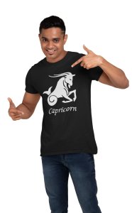 Capricorn symbol - Printed Zodiac Sign Tshirts - Made especially for astrology lovers people