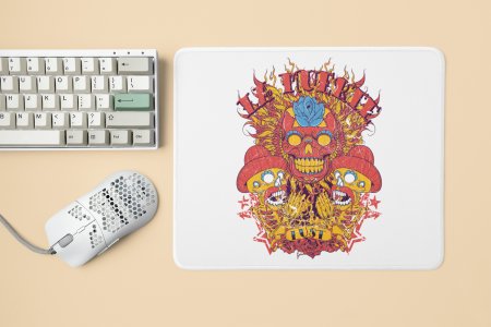 La Muerte, 3 skulls - Printed animated Mousepad for animation lovers