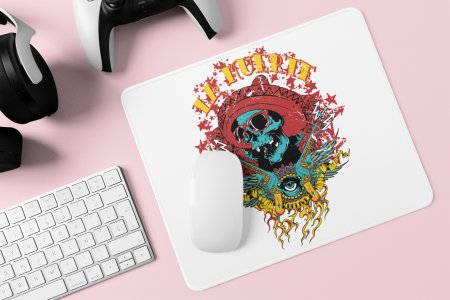 La Muerte, Blue skull - Printed animated Mousepad for animation lovers