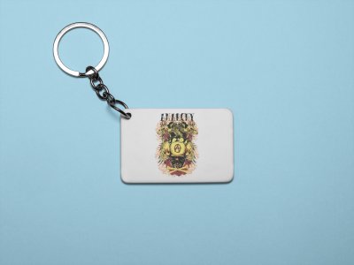 Skull, bones crossed - Printed acrylic animated Keychain(Pack Of 2)