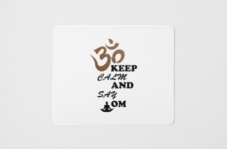 Say Om - yoga themed mousepads