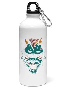 Cracked face-- Sipper bottle of illustration designs