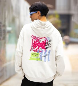 Sinner Soul White Back Printed Graphic Hoodies