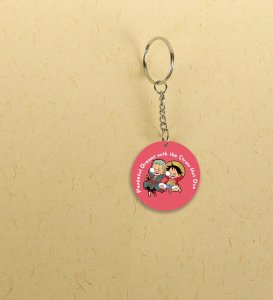 Unstoppable Duo Dreamers Anime Printed Round Keychains Pack of 2